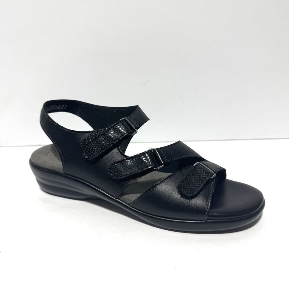 SAS Womens Tabby Slingback Sandal Black Size 6.5 Narrow